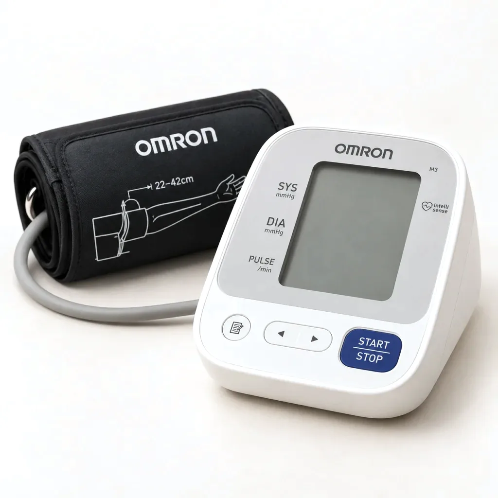 Digital upper-arm blood pressure monitor with cuff
