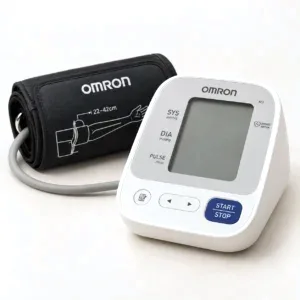 Digital upper-arm blood pressure monitor with cuff